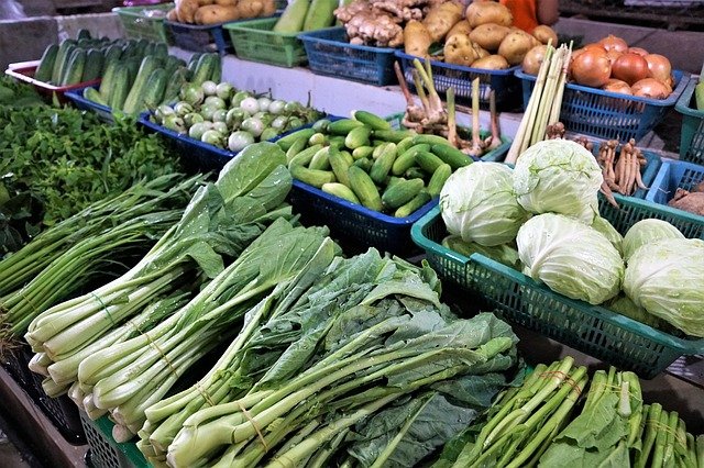 zelenina na trhu