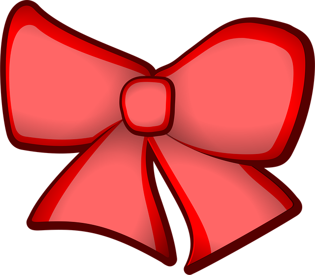 červená mašle do vlasů